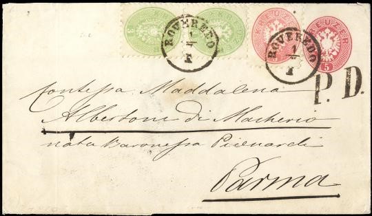 AUSTRIA 1863 - Austria: item o...  (1863)  - Auction Shop On-line - MARIO ZANARIA di Angelo Zanaria e C.
