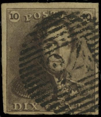 BELGIO 1 - Belgio: 10c bruno annullato  (1849)  - Asta Stock On-line - MARIO ZANARIA di Angelo Zanaria e C.
