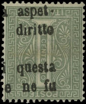 ITALIA REGNO 1863 - L14: DLR 1c verde grigio chiaro, tir. di Londra  - Asta Selezione  [..]