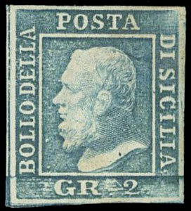 SICILIA 1859 - 06: 2gr azzurro  - Auction Shop On-line - MARIO ZANARIA di Angelo Zanaria e C.