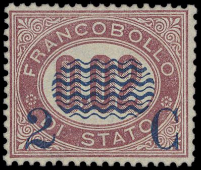 ITALIA REGNO 1878 - 29: 2c su 0,02 lacca  - Auction Selection of the month - MARIO  [..]