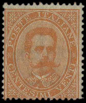 ITALIA REGNO 1879 - 39: Umberto, 20c arancio  - Asta Selezione del mese - MARIO  [..]