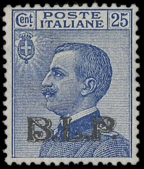 ITALIA REGNO 1922/23 - BLP8: 25c azzurro, BLP lito II tipo  - Auction Selection  [..]