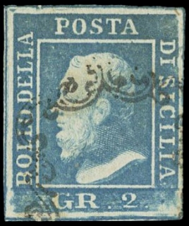 SICILIA 1859 - 06h: 2gr azzurro chiaro