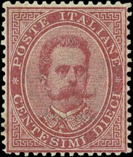 ITALIA REGNO  1879 - 38: 10c carminio