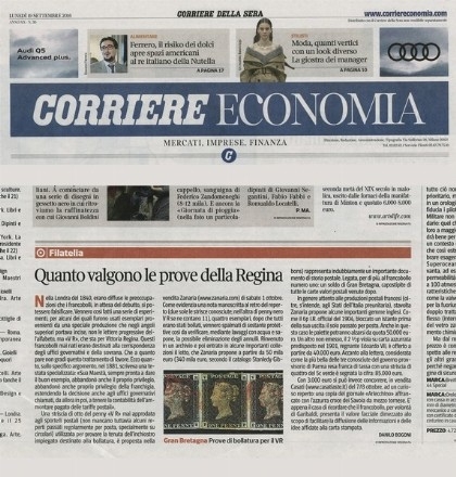 Zanaria Aste su Corriere Economia - News on line